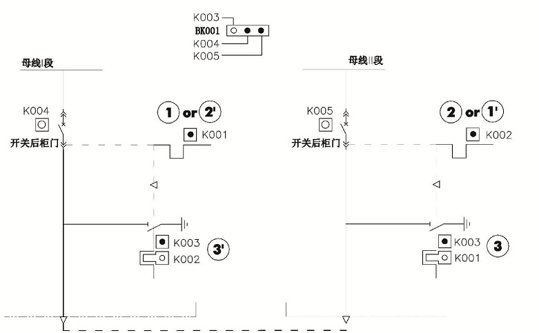  双电源机械联锁逻辑图